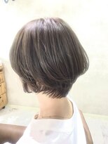 ハナビ(hanabi) 髪質改善　ショートボブ　抗酸化カラー　グレージュ