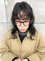 トゥコ(tuco)&nbsp;パーマポイント前髪パーマアンニュイミディアムウルフレイヤー