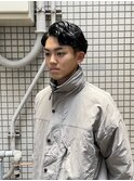 ツーブロ後ろ流しパーマ