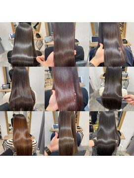 ミント 鳳(Mint.) 20代30代40代髪質改善カラーアッシュベージュ艶感ストレート