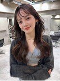 韓国ヘアイメチェンハッシュカット似合わせカットレッドブラウン
