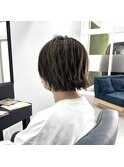 グレージュ×ちょこっとハイライト
