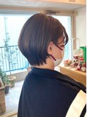 耳かけショート/ショートボブ/マッシュショート/丸みショート