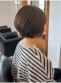 ショートボブ×アッシュブラウン