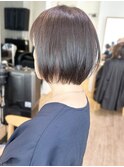 say.黒髪ボブルフネビージュ小顔ワンレンラベンダーアッシュ暗髪