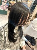 暗髪×ロングレイヤー