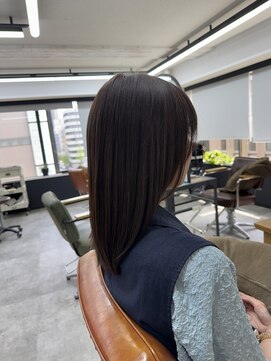 ファブ 銀座(fav) セミディストレート　ショコラブラウン