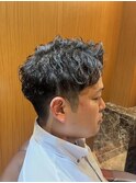 銀座　個室　理容室　ビジネスヘア　ナチュラルパーマ
