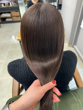 ヘアーアンドビューティーザ エフ(Hair Beauty the F) *髪質改善カラー_グレージュ_m206