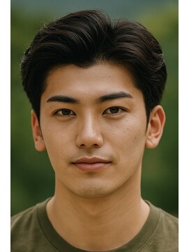 にもう ブルーブラック & スパイキーショート　フェザーパーマss46