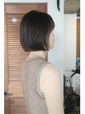 抜け感ボブ × グレージュ｜her 都立大学