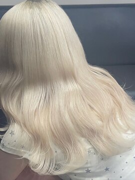 ベレーザ 渋谷(BELEZA) 15649ブリーチ＆ダブルカラー渋谷ホワイトブロンドアッシュ