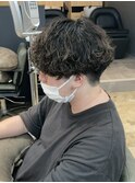 MEN’S HAIR/サーフカール/刈り上げセンターパート/船橋