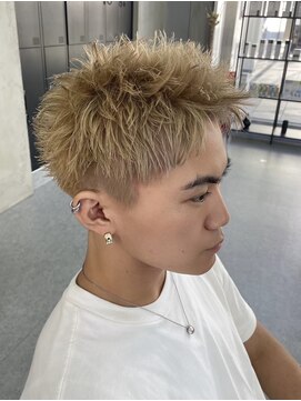 デュー 栄(DEW) 【DEW】スパイキーショート/ミルクティーカラー