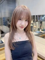 サンク 原宿 表参道(cinq) ダブルカラーハイトーンカラーピンクブラウンベージュカラー30代