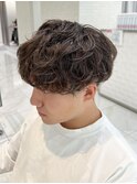 重ためシャドウパーマ 冬コーデと相性抜群!