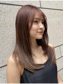 ★Shina/髪質改善縮毛矯正レイヤーカット顔周り前髪韓国銀座