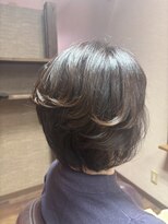 ヘアーズ はれるや(hair's) 丸み立体感ボブスタイリスト小顔レイヤー似合わせカット30代40代