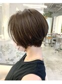 大人前下がりショート