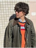 スパイラルパーマ/大人/男子/ルーズ/ビジネス/渋髪