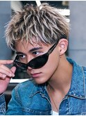 海外風ショートバレイヤージュ