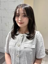 ヨーク(YOKE) 【YOKE】グレージュミディアムレイヤー顔周りカット