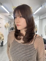 アオ(AO。)&nbsp;オリーブベージュ/オリーブカラー/レイヤーカット