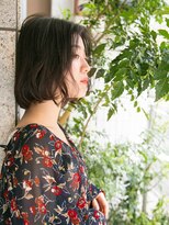 ルティア(Lutia)&nbsp;前下がりボブ　アッシュカラー　似合わせカット