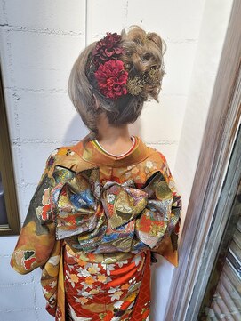 パリスパート2 振袖 アップスタイル