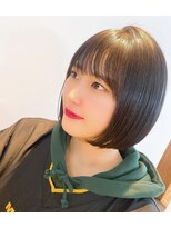 グランドライン(GRAND LINE)&nbsp;20代、30代、40代　すけバング フレンチボブ オリーブグレージュ