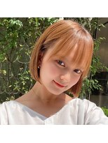 ハイトーンミニボブ　大人かわいい