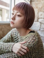 カライング(ing) 大人可愛い20代30代40代前下がりひし形小顔丸みボブ