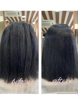 ヘア ソムリエ ゼアラ(hair sommelier Zara) 【髪質改善】ふんわり縮毛矯正/30代/剛毛・癖毛が悩み