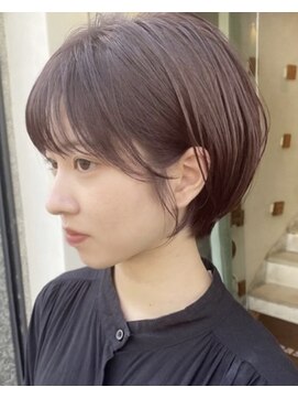 フォルメージ(formage) 耳かけショートボブ×ピンクブラウン