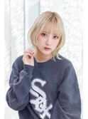 ハイトーンゆるウェーブhair