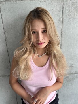 オアシス(oasis) 松本市大人可愛いブロンドベージュ