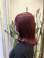 アン(Hair make un)&nbsp;【ダブルカラー】チェリーレッド♪