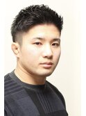 無造作マッシュメンズショートマットカラービジネスツーブロック