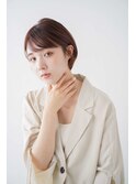 くびレイヤーエモージュグレージュカラーくびれショート/国分寺