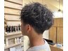 【パーマ】メンズカット+眉カット+ツイストスパイラルパーマ　13000円