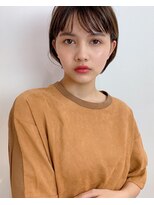グッデイ ヘアー(GOOD DAY HAIR)&nbsp;秋色透明感カラーこなれミディくすみベージュオリーブカラー