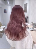 イメチェン/ホワイトブロンド/外ハネボブ/ワイドバング/渋谷