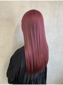 ラベンダーピンク　チェリーレッド　ワインレッドピンクブラウン
