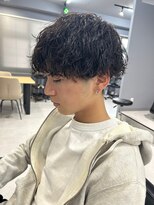 メンズ リコ(MEN'S RICO) 波巻きスパイラル波巻きパーマ刈り上げメンズマッシュ【大和】
