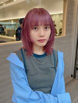 シュク 高円寺(SYUK)&nbsp;くすみピンク/ナチュラルレイヤー/ブリーチ【kanna高円寺SYUK】