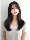 【ロングヘア　前髪あり　韓国ヘア　#10】#渋谷駅#韓国#髪質改善