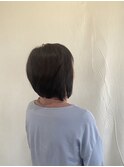 大人可愛いを叶えるショートボブ×暗髪スタイル♪