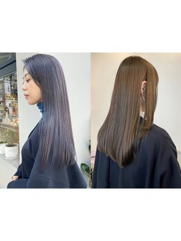 仕上がり後の香り,ツヤも大好評◎悩みの尽きない大人女性の髪質改善は,オージュアトリートメントにお任せ!