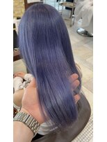 ファブ 千葉店(FaB)&nbsp;ネイビーブルー×ロング