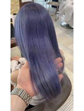 ファブ 千葉店(FaB) ネイビーブルー×ロング